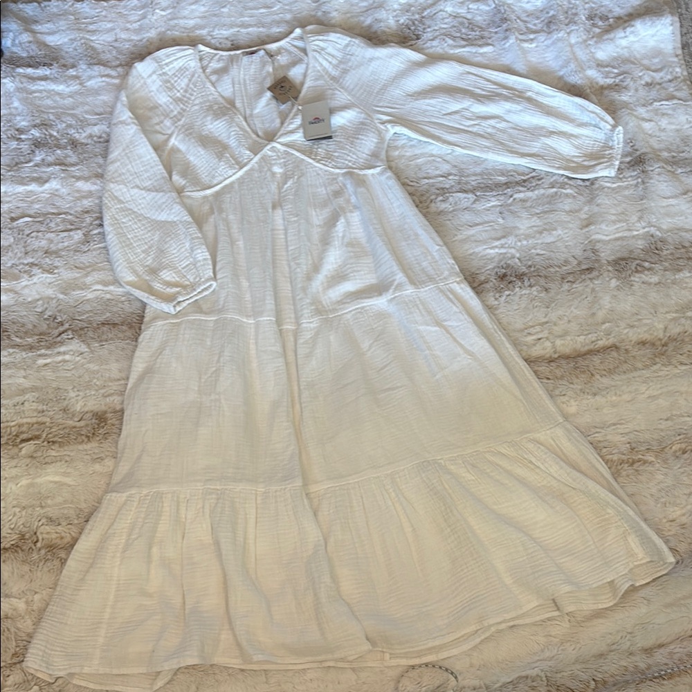 Faherty White Maxi Dress